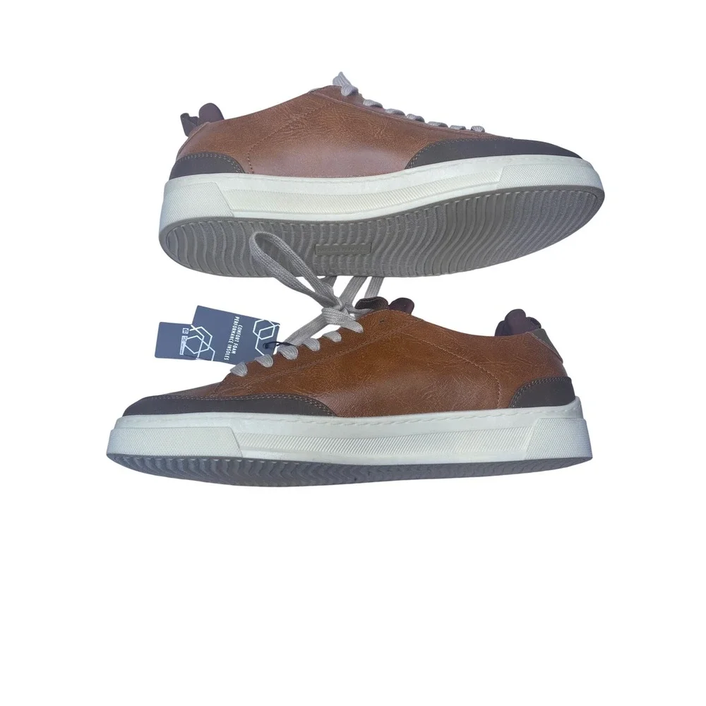 Madden NYC Mens Markk Court Casual Sneakers Brown Low Top Shoes Size 11 NEW